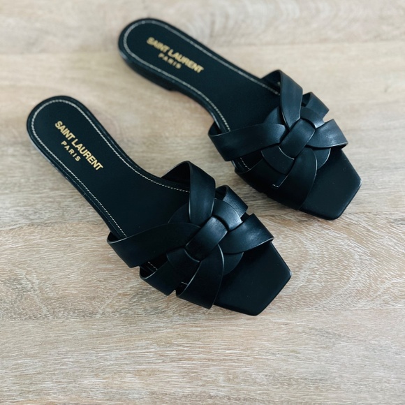 YSL Tribute Nu Pieds Slide Sandal - Picture 5 of 13